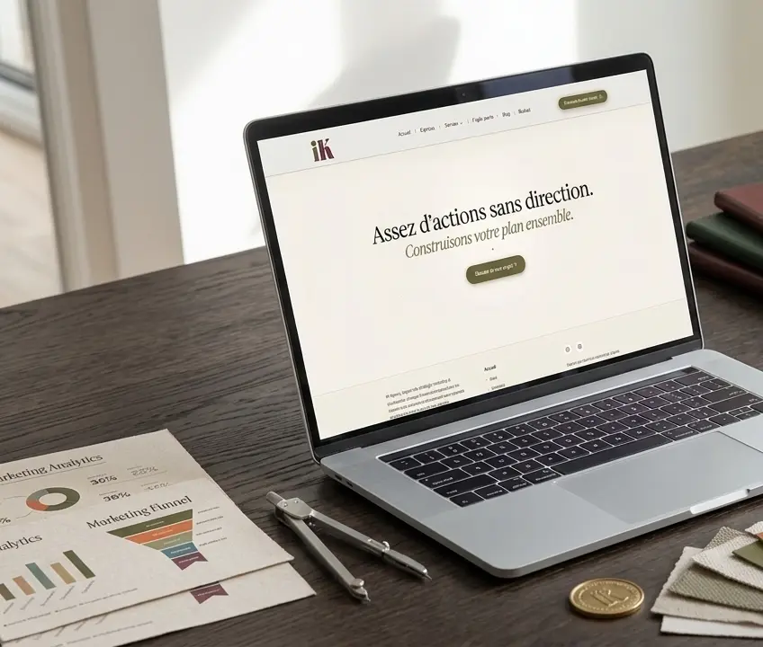 Illustration stratégie marketing IK Agency